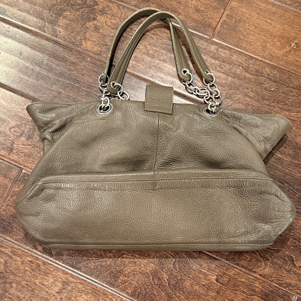 Furla Taupe Pebbled Leather Tote Bag - Picture 7 of 13